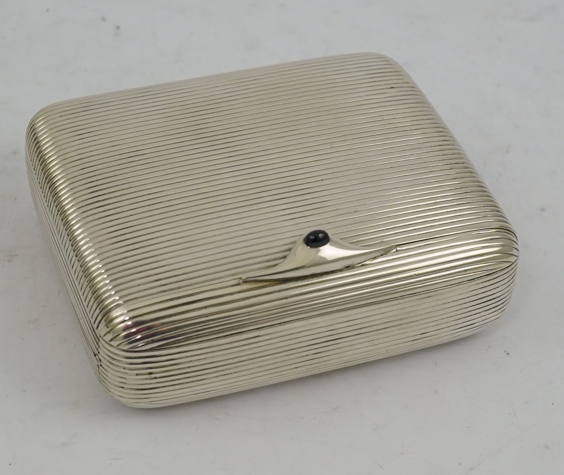 A late 19th century Viennese 900 standard silver folding cigar/cigarette case, by George Adam Scheid